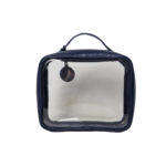 Necessaire organizadora feminina de couro legítimo Luísa Média By Tascheers com fechamento em zíper e acabamento artesanal premium.