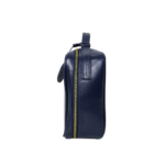 Necessaire organizadora feminina de couro legítimo Luísa Média By Tascheers com fechamento em zíper e acabamento artesanal premium.