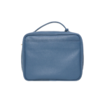 Necessaire de couro legítimo Miguel Média By Tascheers com formato retangular estruturado, fechamento em zíper metálico e acabamento artesanal de alto padrão.