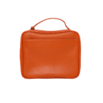 Necessaire de couro legítimo Miguel Média By Tascheers com formato retangular estruturado, fechamento em zíper metálico e acabamento artesanal de alto padrão.