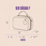 Necessaire de couro legítimo New Bárbara Pequena By Tascheers com formato compacto, fechamento em zíper metálico e acabamento artesanal estruturado.
