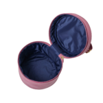 Necessaire de couro legítimo Pietra Monocromática Média By Tascheers com acabamento tonal uniforme, fechamento em zíper e design artesanal premium.