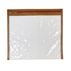 Organizador de couro legítimo Luma Grande By Tascheers com amplo espaço interno, fechamento em zíper, formato estruturado e acabamento artesanal premium.